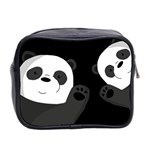 Cute pandas Mini Toiletries Bag 2-Side Back