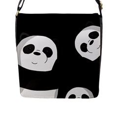 Cute Pandas Flap Messenger Bag (l)  by Valentinaart