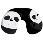 Cute pandas Travel Neck Pillows Front