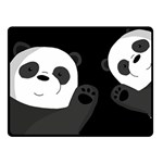 Cute pandas Double Sided Fleece Blanket (Small)  45 x34  Blanket Front