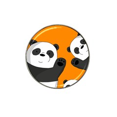 Cute Pandas Hat Clip Ball Marker (4 Pack) by Valentinaart