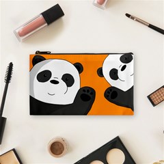 Cute Pandas Cosmetic Bag (small)  by Valentinaart