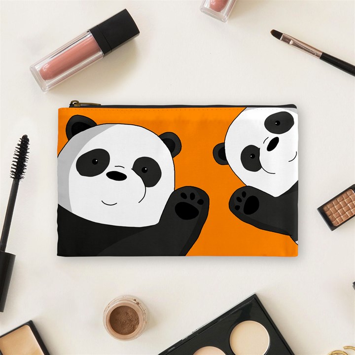 Cute pandas Cosmetic Bag (Medium) 