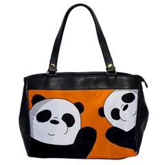 Cute Pandas Office Handbags by Valentinaart