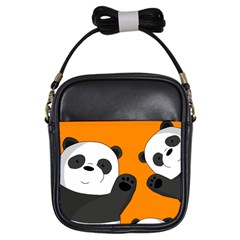 Cute Pandas Girls Sling Bags by Valentinaart