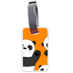 Cute Pandas Luggage Tags (one Side)  by Valentinaart