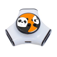 Cute Pandas 3-port Usb Hub by Valentinaart