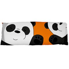 Cute Pandas Body Pillow Case (dakimakura) by Valentinaart