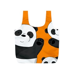 Cute Pandas Full Print Recycle Bags (s)  by Valentinaart