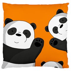 Cute Pandas Standard Flano Cushion Case (two Sides) by Valentinaart