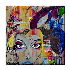 Graffiti Mural Street Art Painting Tile Coasters by BangZart