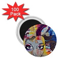 Graffiti Mural Street Art Painting 1 75  Magnets (100 Pack)  by BangZart