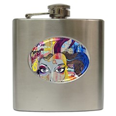 Graffiti Mural Street Art Painting Hip Flask (6 Oz) by BangZart