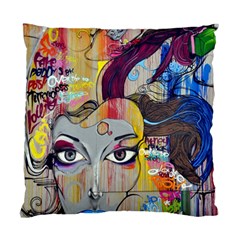 Graffiti Mural Street Art Painting Standard Cushion Case (two Sides) by BangZart