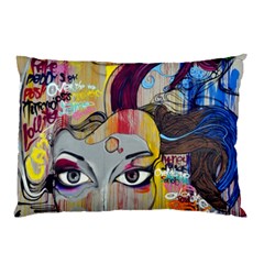 Graffiti Mural Street Art Painting Pillow Case by BangZart