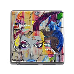 Graffiti Mural Street Art Painting Memory Card Reader (square) by BangZart