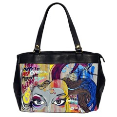 Graffiti Mural Street Art Painting Office Handbags (2 Sides)  by BangZart