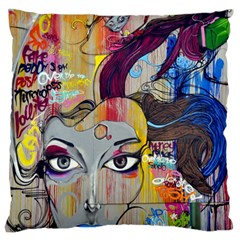 Graffiti Mural Street Art Painting Standard Flano Cushion Case (one Side) by BangZart