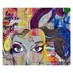 Graffiti Mural Street Art Painting Double Sided Flano Blanket (small)  by BangZart