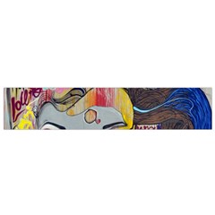 Graffiti Mural Street Art Painting Flano Scarf (small) by BangZart