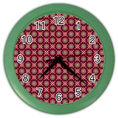 Kaleidoscope Seamless Pattern Color Wall Clocks