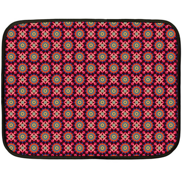 Kaleidoscope Seamless Pattern Double Sided Fleece Blanket (Mini) 