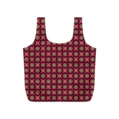 Kaleidoscope Seamless Pattern Full Print Recycle Bags (S) 