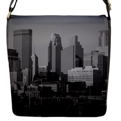 Minneapolis Minnesota Skyline Flap Messenger Bag (s) by BangZart