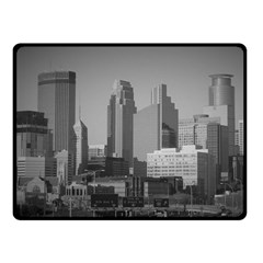 Minneapolis Minnesota Skyline Double Sided Fleece Blanket (small)  by BangZart