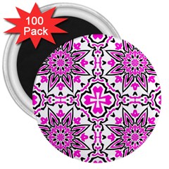 Oriental Pattern 3  Magnets (100 Pack) by BangZart