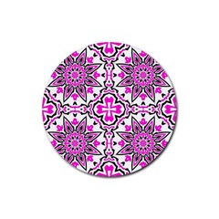 Oriental Pattern Rubber Coaster (round)  by BangZart