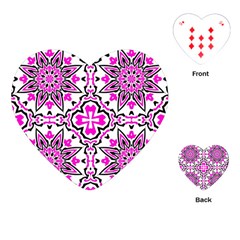 Oriental Pattern Playing Cards (heart)  by BangZart