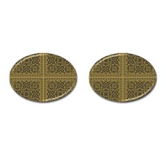 Seamless Pattern Design Texture Cufflinks (oval) by BangZart