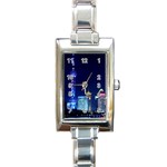 Shanghai Oriental Pearl Tv Tower Rectangle Italian Charm Watch Front