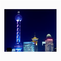 Shanghai Oriental Pearl Tv Tower Small Glasses Cloth by BangZart