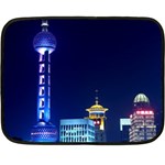 Shanghai Oriental Pearl Tv Tower Double Sided Fleece Blanket (Mini)  35 x27  Blanket Front