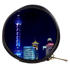 Shanghai Oriental Pearl Tv Tower Mini Makeup Bags by BangZart