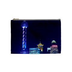 Shanghai Oriental Pearl Tv Tower Cosmetic Bag (medium)  by BangZart