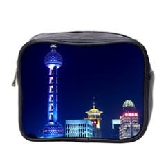 Shanghai Oriental Pearl Tv Tower Mini Toiletries Bag 2-side by BangZart