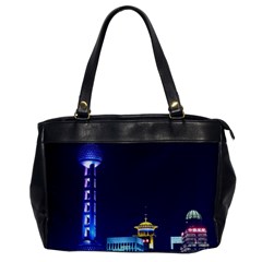 Shanghai Oriental Pearl Tv Tower Office Handbags by BangZart