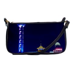 Shanghai Oriental Pearl Tv Tower Shoulder Clutch Bags by BangZart