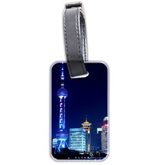 Shanghai Oriental Pearl Tv Tower Luggage Tags (two Sides) by BangZart