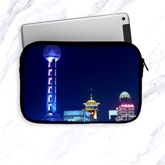 Shanghai Oriental Pearl Tv Tower Apple Ipad Mini Zipper Cases by BangZart