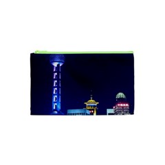 Shanghai Oriental Pearl Tv Tower Cosmetic Bag (xs) by BangZart