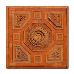 Symbolism Paneling Oriental Ornament Pattern Tile Coasters by BangZart