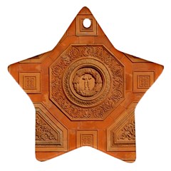 Symbolism Paneling Oriental Ornament Pattern Star Ornament (two Sides) by BangZart