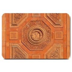 Symbolism Paneling Oriental Ornament Pattern Large Doormat  by BangZart