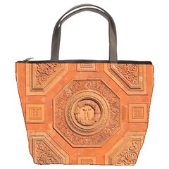 Symbolism Paneling Oriental Ornament Pattern Bucket Bags by BangZart