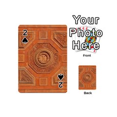 Symbolism Paneling Oriental Ornament Pattern Playing Cards 54 (mini)  by BangZart