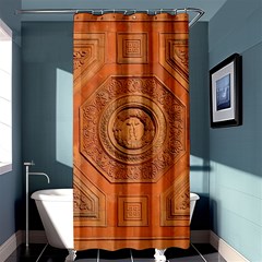 Symbolism Paneling Oriental Ornament Pattern Shower Curtain 36  X 72  (stall)  by BangZart